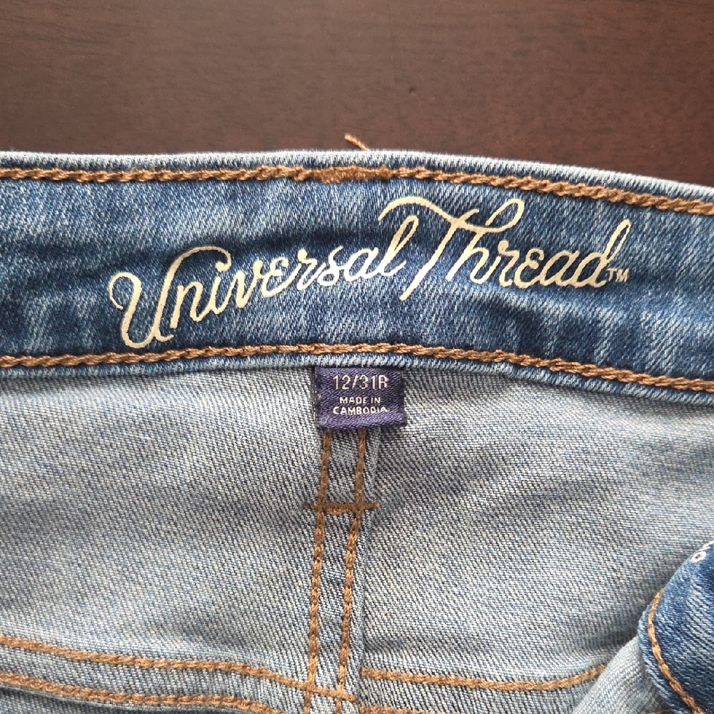 Universal Thread Light Blue Boyfriend Jeans Sz12 - Picture 2 of 4